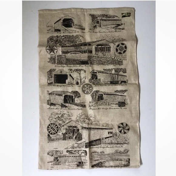 Uncut Vintage Kay Dee Pure Linen Kitchen Towel Landis Mill Distillery PA - Picture 2 of 4